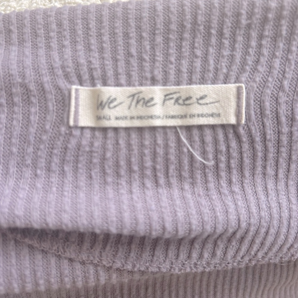 Purple/Gray Ribbed Sweater - Picture 3 of 3